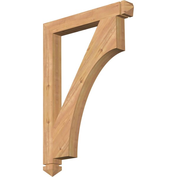 Ekena Millwork Westlake Arts & Crafts Smooth Bracket, Western Red Cedar, 3 1/2"W x 30"D x 42"H BKT04X30X42WTL03SWR - main